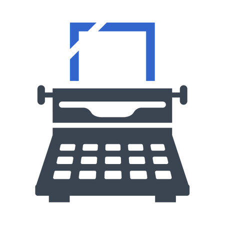 Type writer iconのイラスト素材