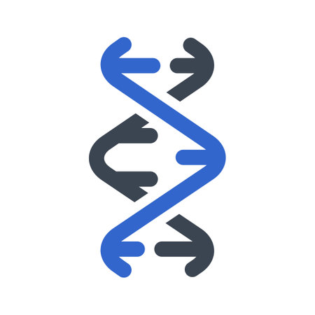Genetics DNA iconのイラスト素材