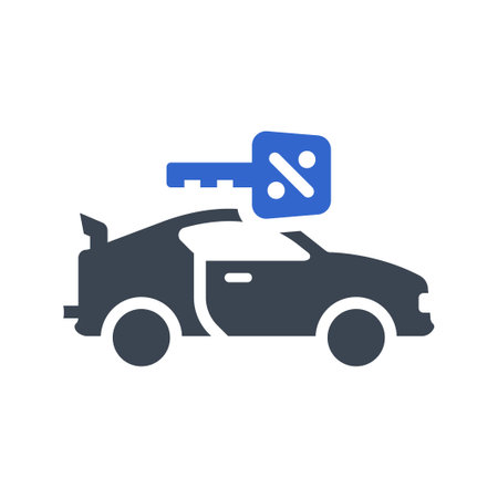 Car loan iconのイラスト素材