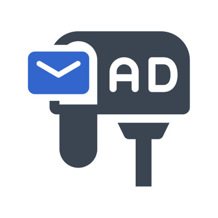 Advertisement letter post iconのイラスト素材
