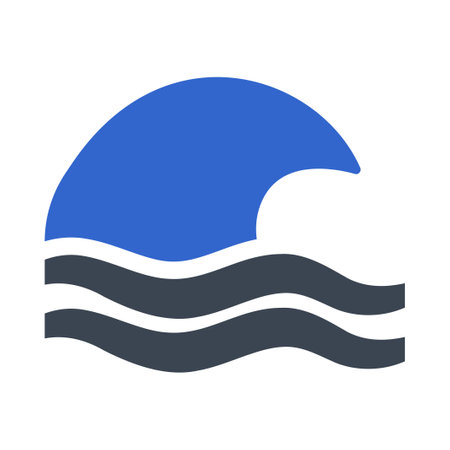 Sea wave iconのイラスト素材