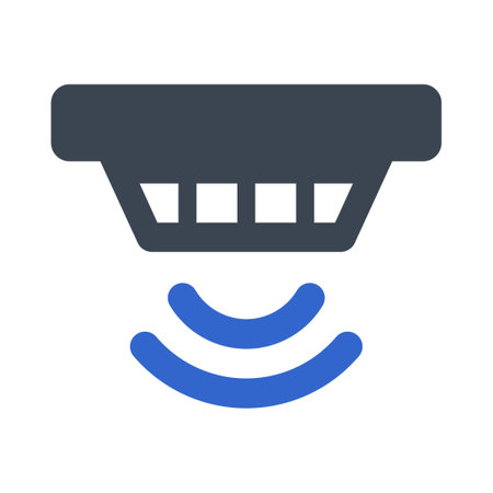 Smoke detector iconのイラスト素材