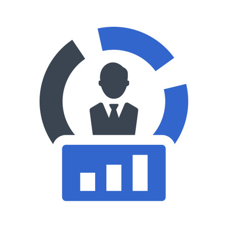 Business data iconのイラスト素材