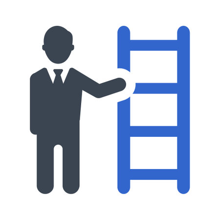 Promotion steps iconのイラスト素材