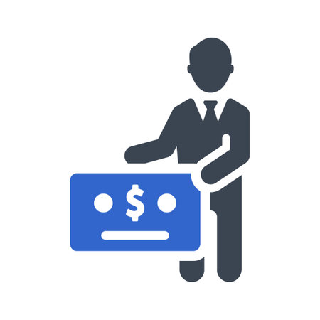 Giving price money iconのイラスト素材