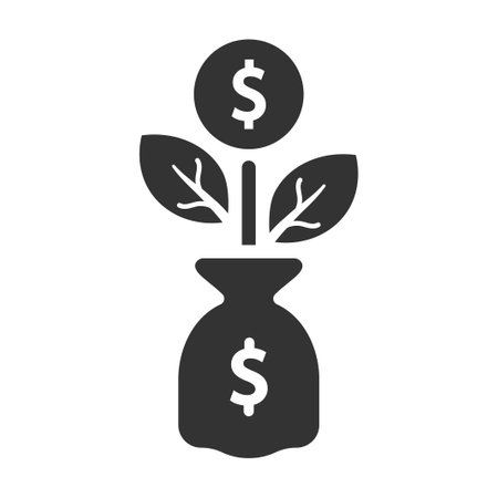 Ilustración de Funding money icon - Imagen libre de derechos