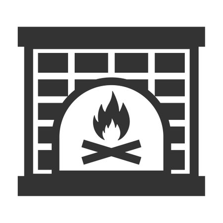 Fire place iconのイラスト素材