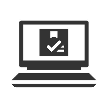 Online order confirm iconのイラスト素材