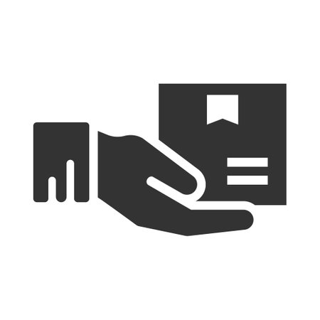 Parcel delivery iconのイラスト素材
