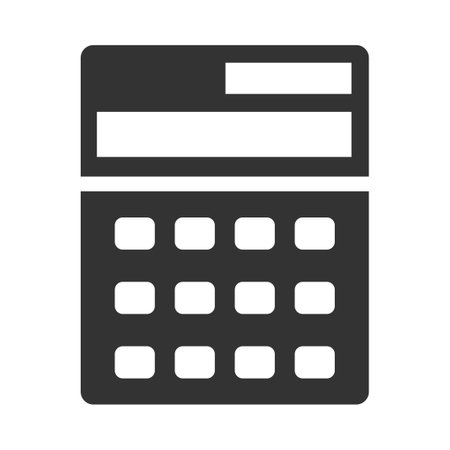 Calculator machine iconのイラスト素材