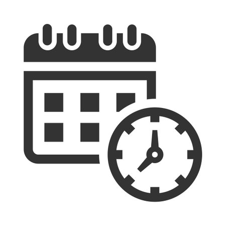 Time schedule iconのイラスト素材