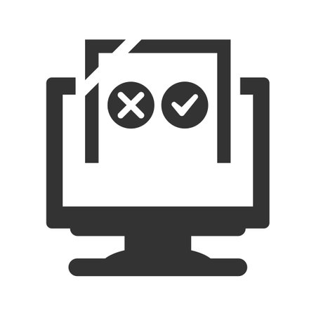 Online checklist iconのイラスト素材