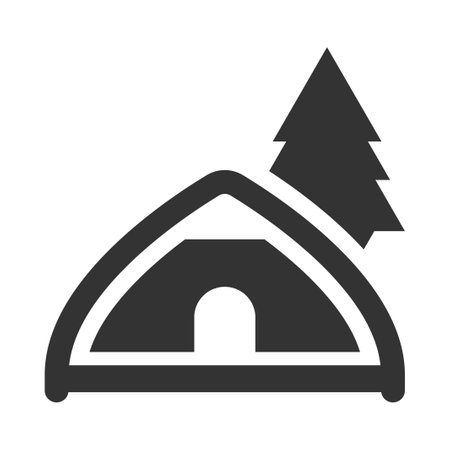 Adventure camp iconのイラスト素材