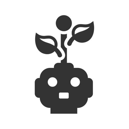 Eco robot iconのイラスト素材