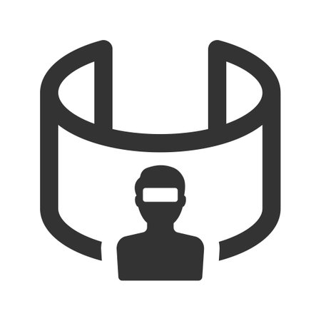 VR user iconのイラスト素材