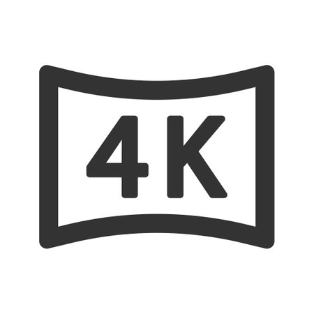 4K video iconのイラスト素材
