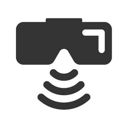 WiFi VR goggles iconのイラスト素材