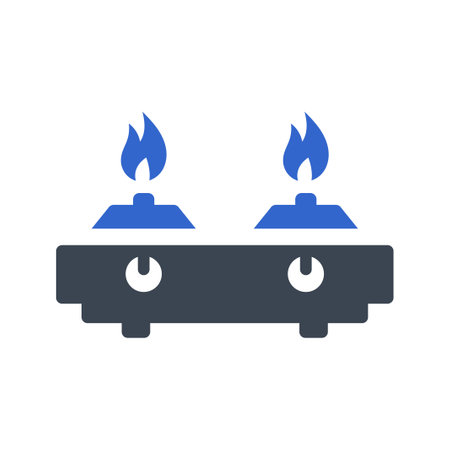 Gas stove iconのイラスト素材