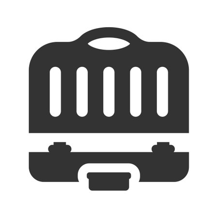 Electronic grill iconのイラスト素材