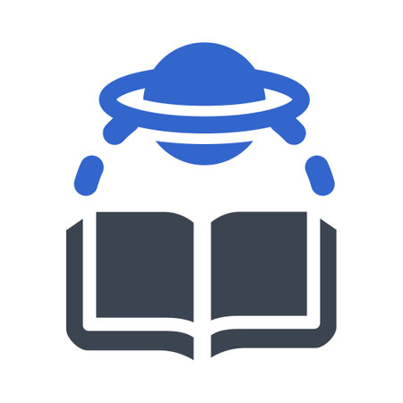 Science fiction book Iconのイラスト素材