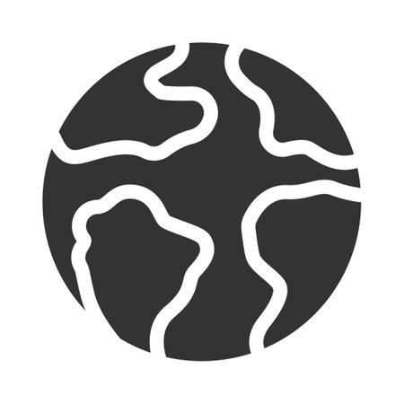 Earth planet Iconのイラスト素材