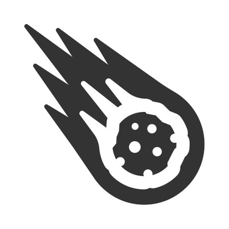 Astronomy comet Iconのイラスト素材