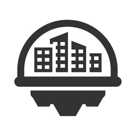 Space colony Iconのイラスト素材