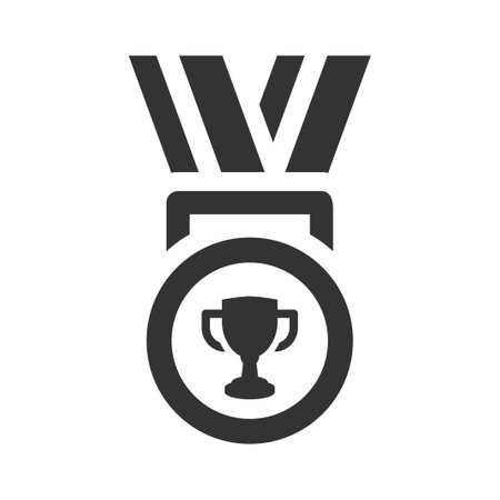 Champion medal Iconのイラスト素材