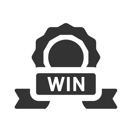 Win badge Iconのイラスト素材