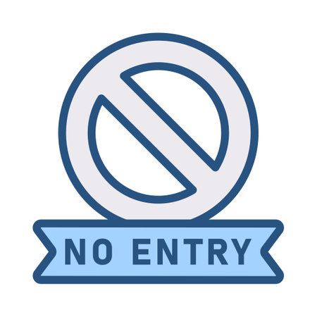 No entry restriction iconのイラスト素材