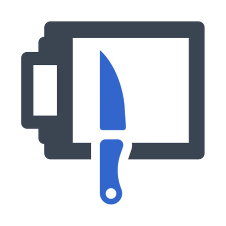 Kitchen Cutting Board Iconのイラスト素材