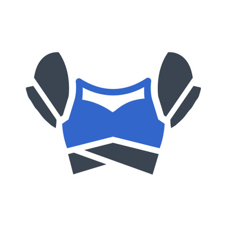 Girl Crop Top Iconのイラスト素材