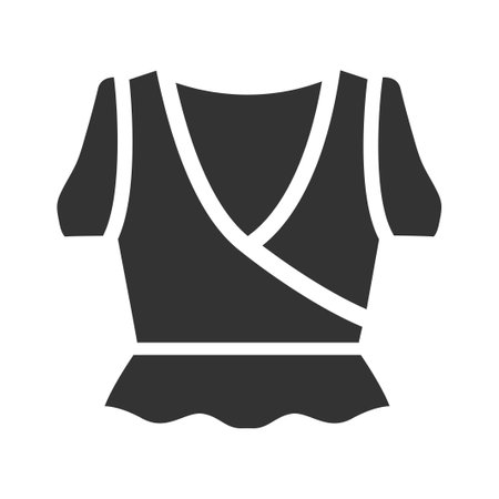 Girl Wrap Top Iconのイラスト素材