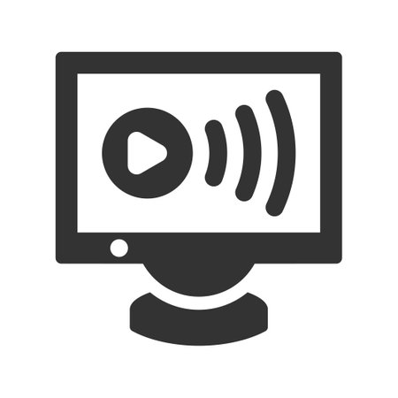 Video Streaming Iconのイラスト素材
