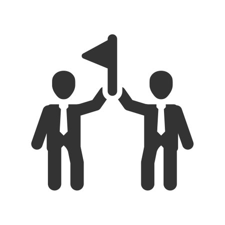 Oriented business team iconのイラスト素材