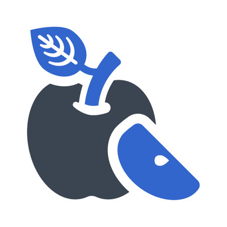 Apple fruit Iconのイラスト素材
