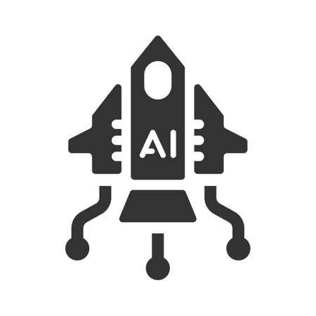 Ai rocket iconのイラスト素材