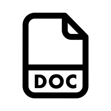 DOC File iconのイラスト素材