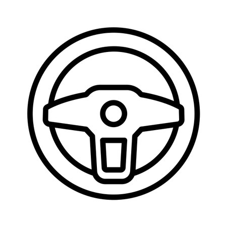 Wheel Steering iconのイラスト素材