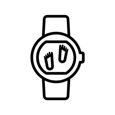 Foot steps iconのイラスト素材