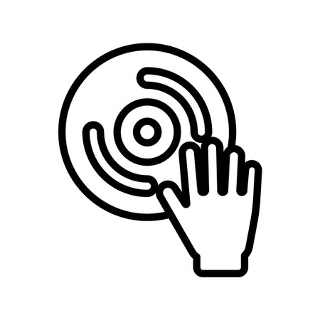 DJ machine iconのイラスト素材