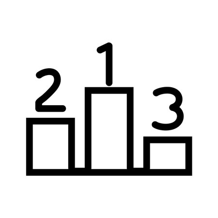 Champion leader board iconのイラスト素材