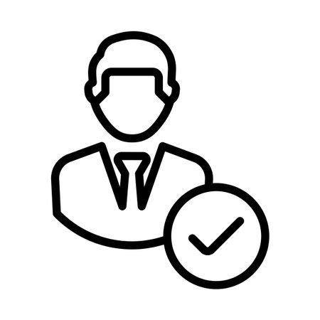 Account verify iconのイラスト素材