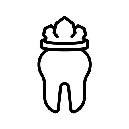 Crown tooth iconのイラスト素材