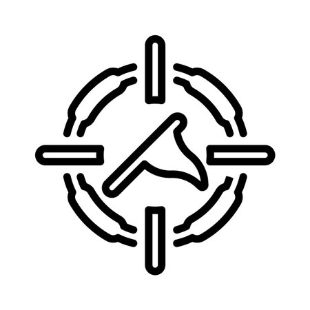 Target achievement iconのイラスト素材