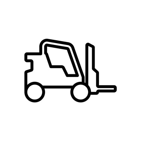 Industrial forklift Icon