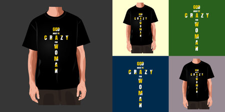 Elegant t shirt design with two colors in illustrate manのイラスト素材