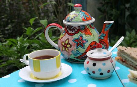 tea party arragementの写真素材