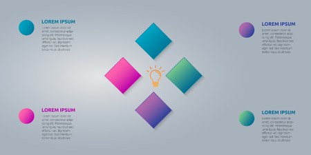 Business infographic set of shapes. eight steps or options, process chart, creative business infographics.のイラスト素材