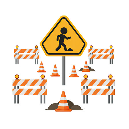 Under construction design over white background, vector illustration. Eps 10.のイラスト素材